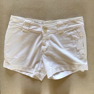 James Perse white cotton shorts